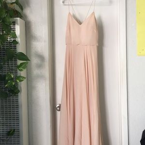 Anthropologie Blush Bridesmaid Dress